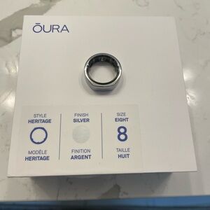 Oura Silver Ring Size 8 Gen 3